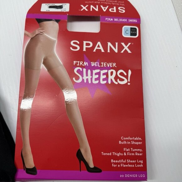 Spanx Firm Believer High-Waist Sheers Pantyhose Size C NWT Shapewear Control - Picture 6 of 6